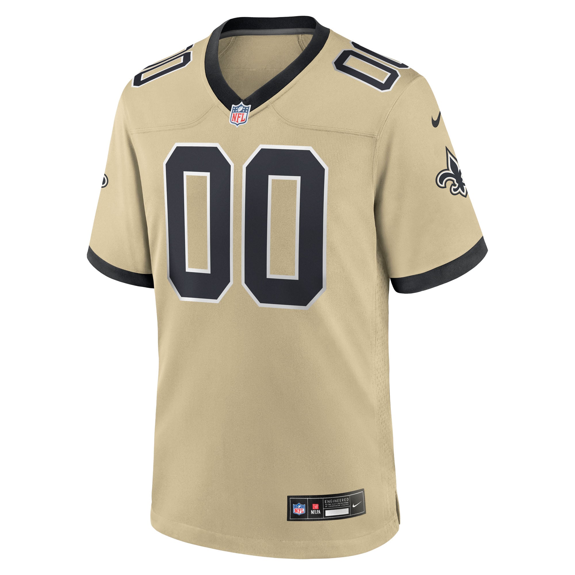 Golds New Orleans Saints Game Jersey Gold NFL Football Fan Wear Custom Number