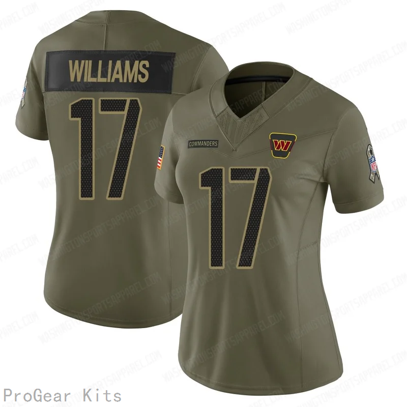 Doug Williams Washington Commanders Jersey No.17 Olive NFL Football Fan Wear