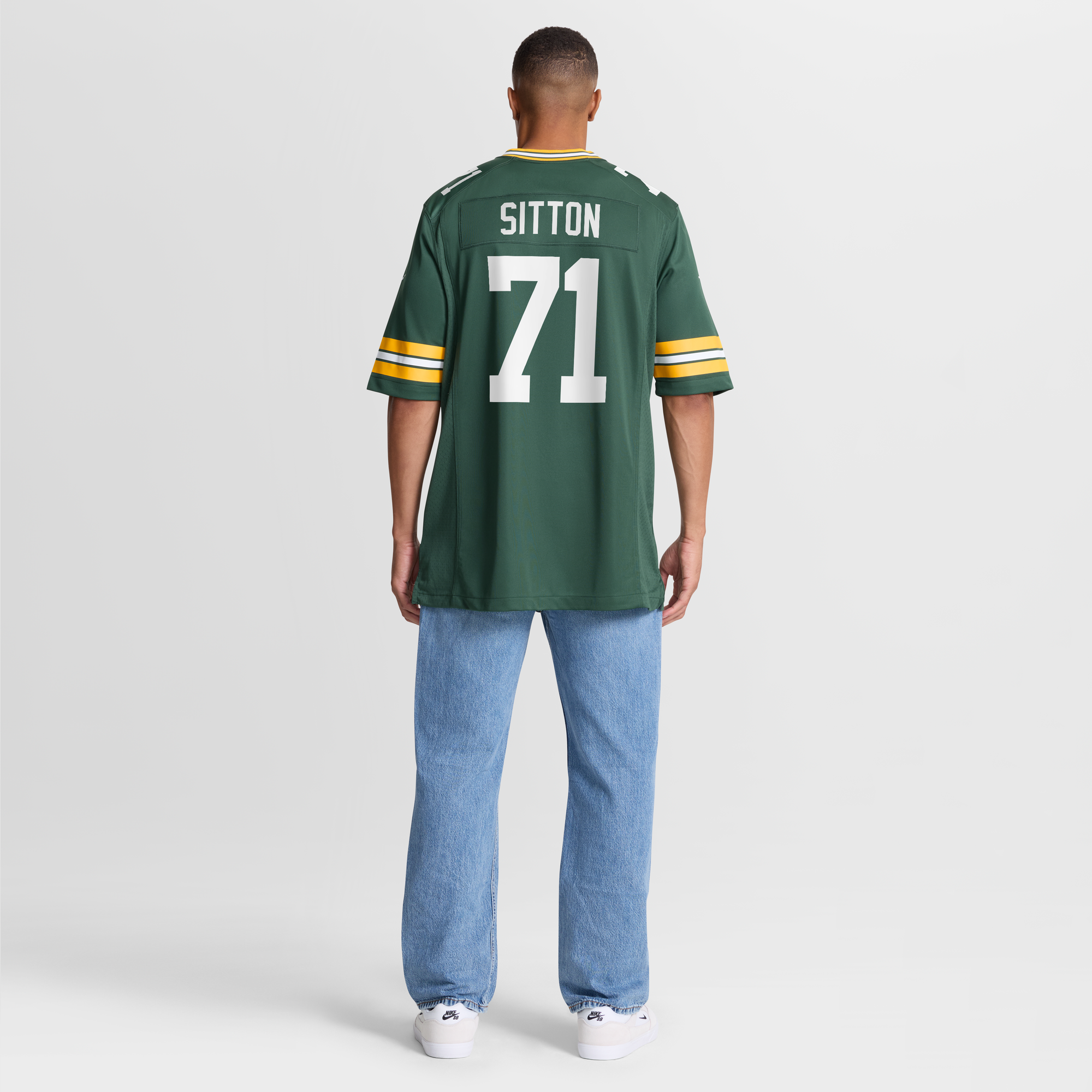 Retired Josh Sitton Green Bay Packers Game Jersey Green NFL Football Fan Wear Retired Josh Sitton