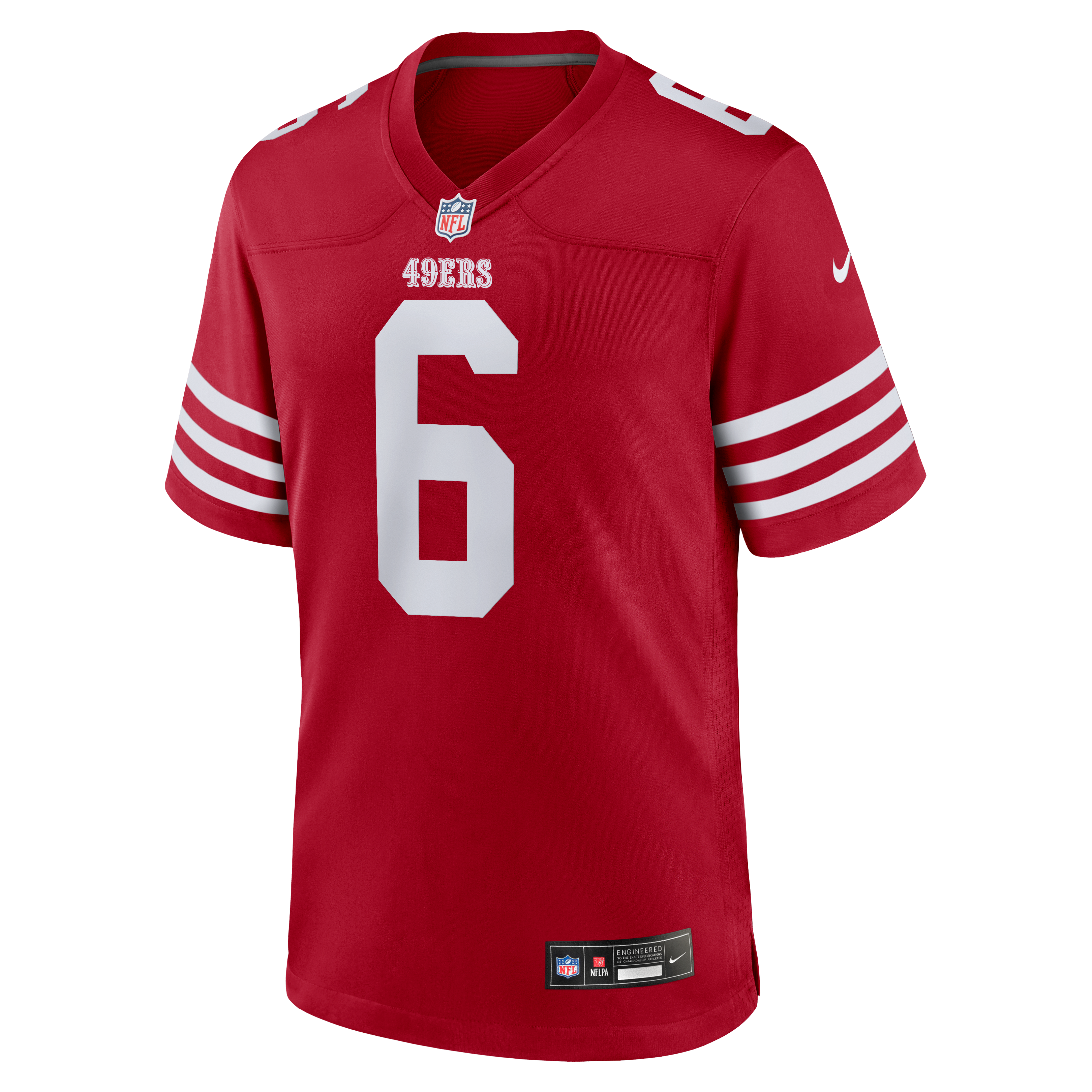 Malik Mustapha San Francisco 49ers Game Jersey Scarlet NFL Football Fan Wear
