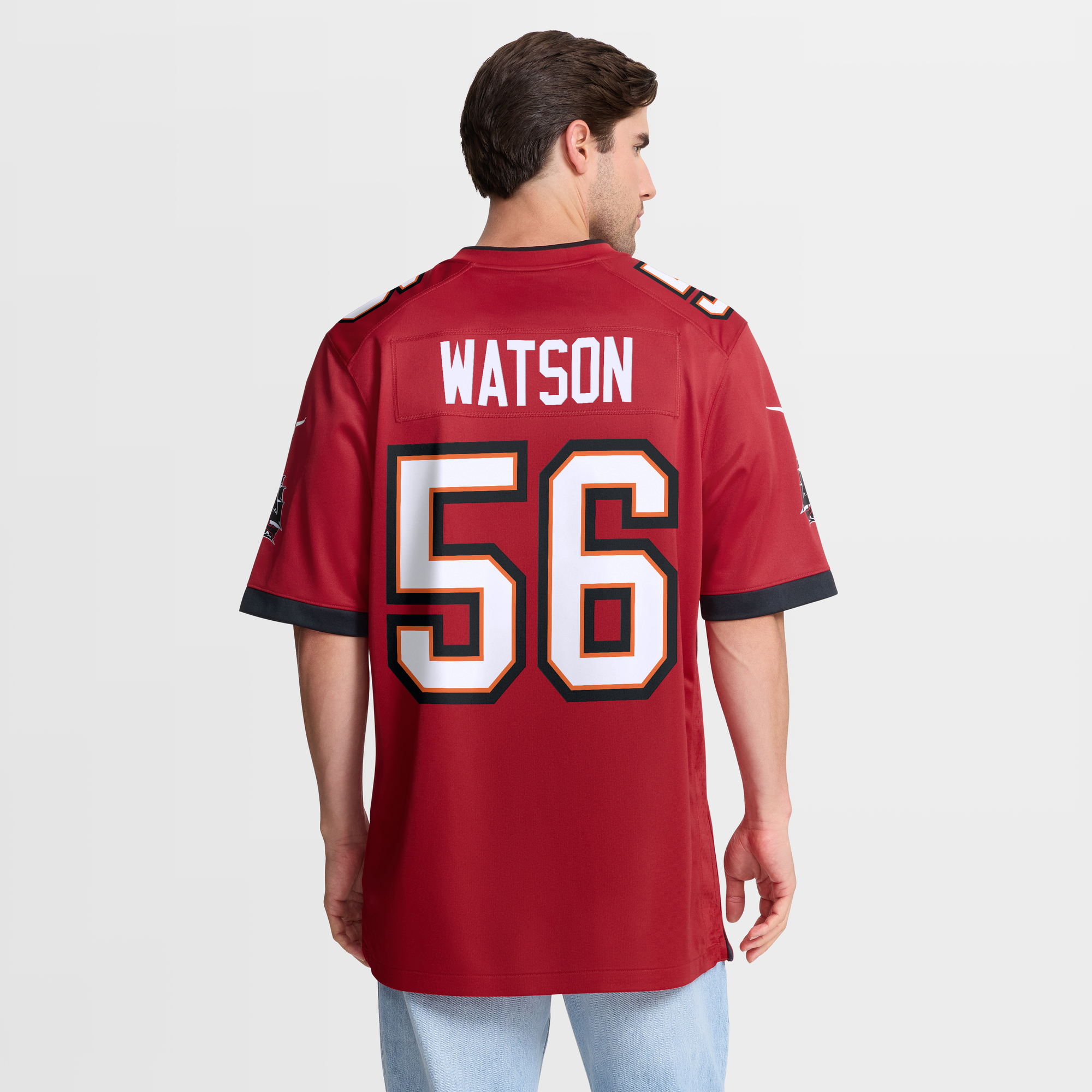 Desmond Watson Tampa Bay Buccaneers Game Jersey Red NFL Football Fan Wear Desmond Watson