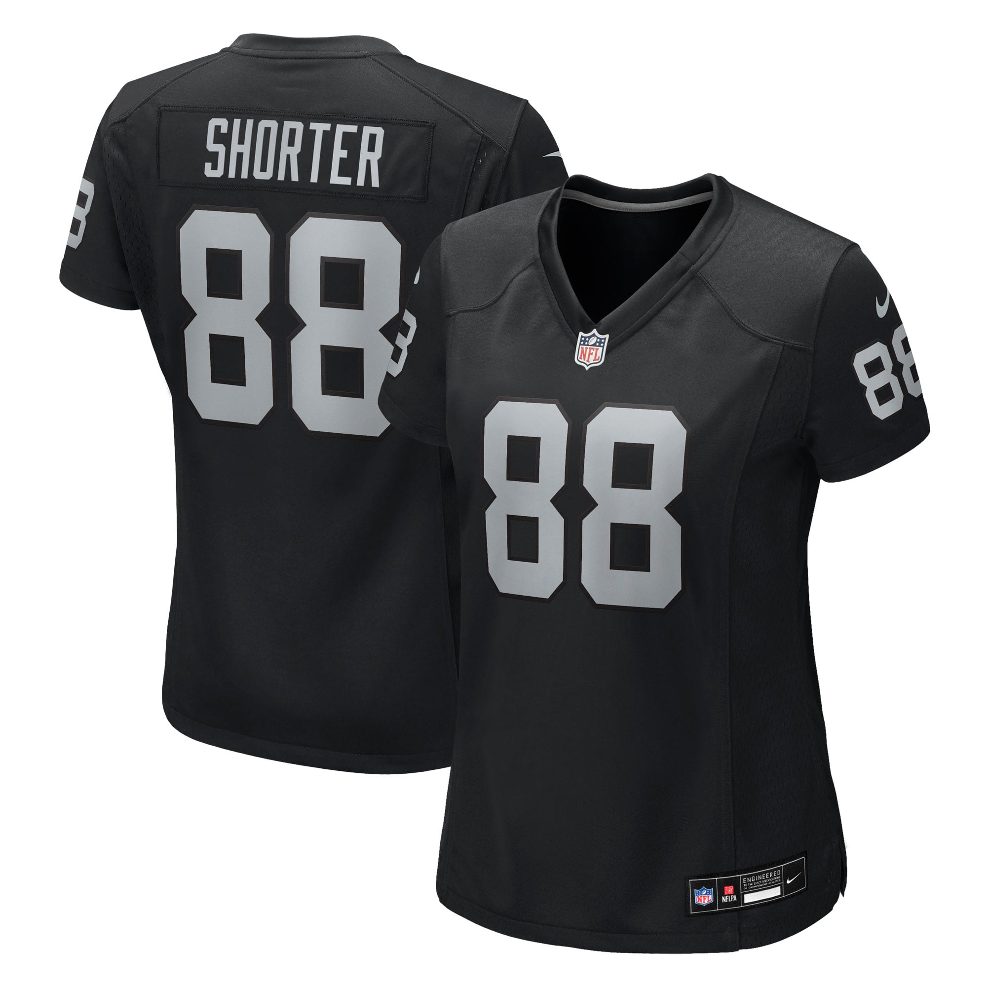 Justin Shorter Las Vegas Raiders Game Jersey Black NFL Football Fan Wear