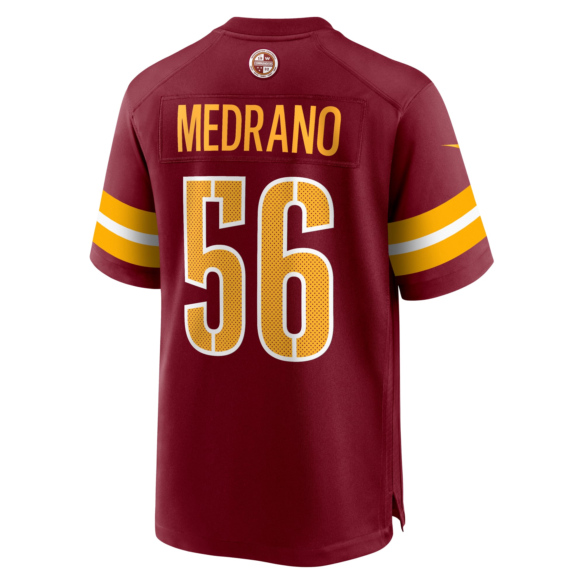 Kain Medrano Washington Commanders Game Jersey Burgundy NFL Football Fan Wear Kain Medrano