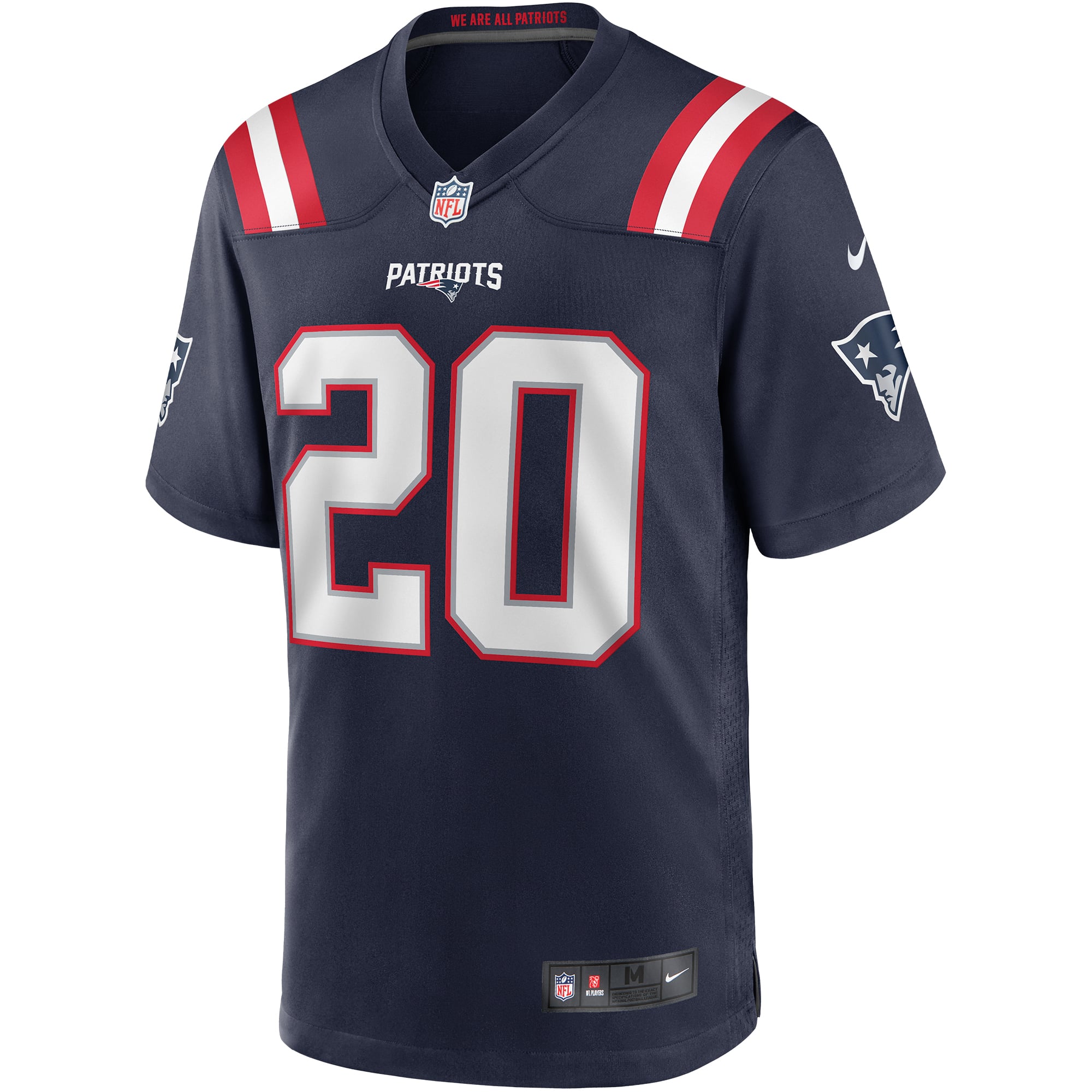 Gino Cappelletti Retired New England Patriots Player Jersey Navy NFL Football Fan Wear