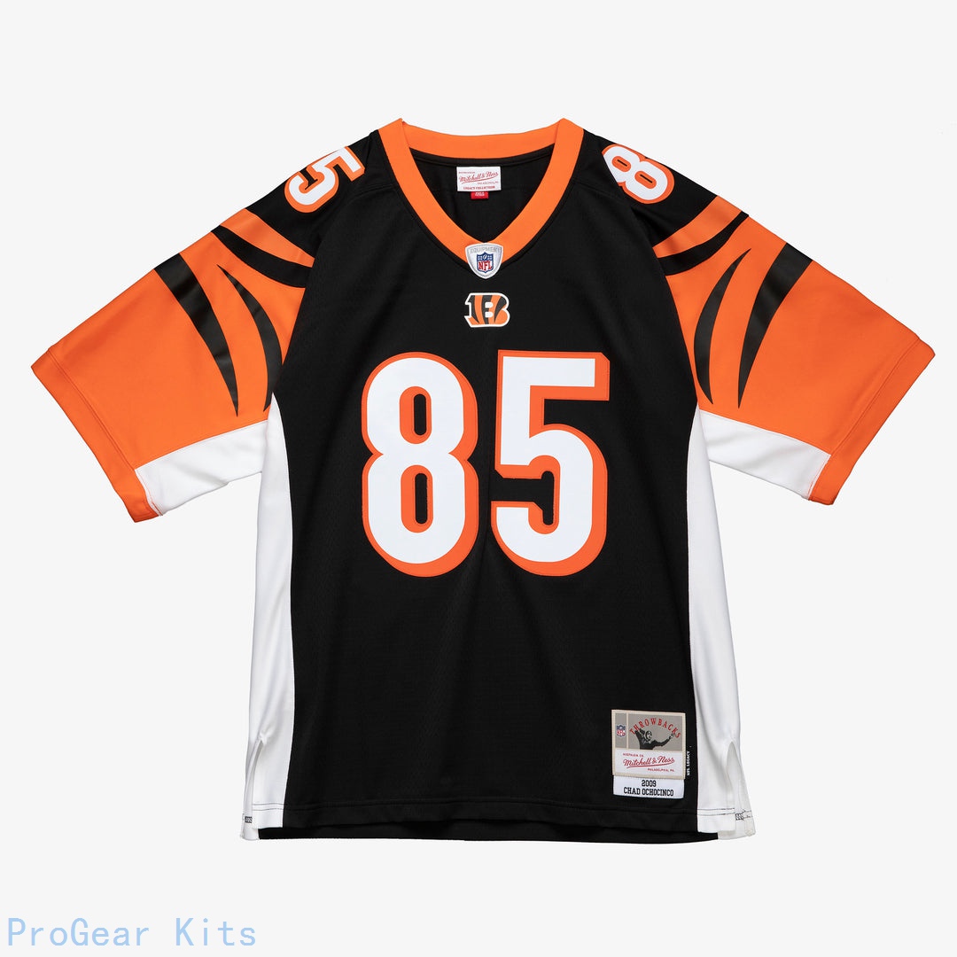 Chad Ochocinco Mitchell Cincinnati Bengals Legacy Jersey Black NFL Football Fan Wear