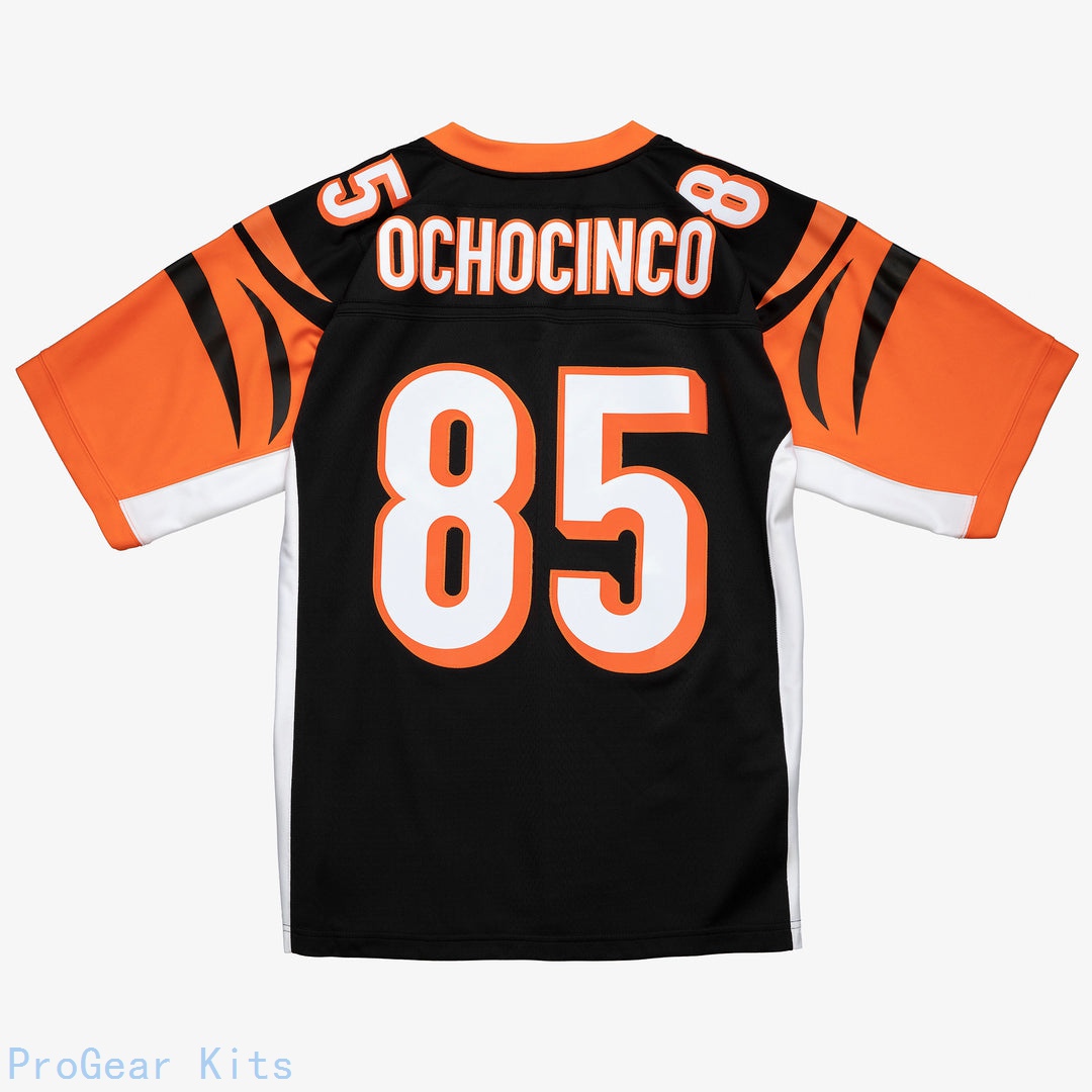 Chad Ochocinco Mitchell Cincinnati Bengals Legacy Jersey Black NFL Football Fan Wear