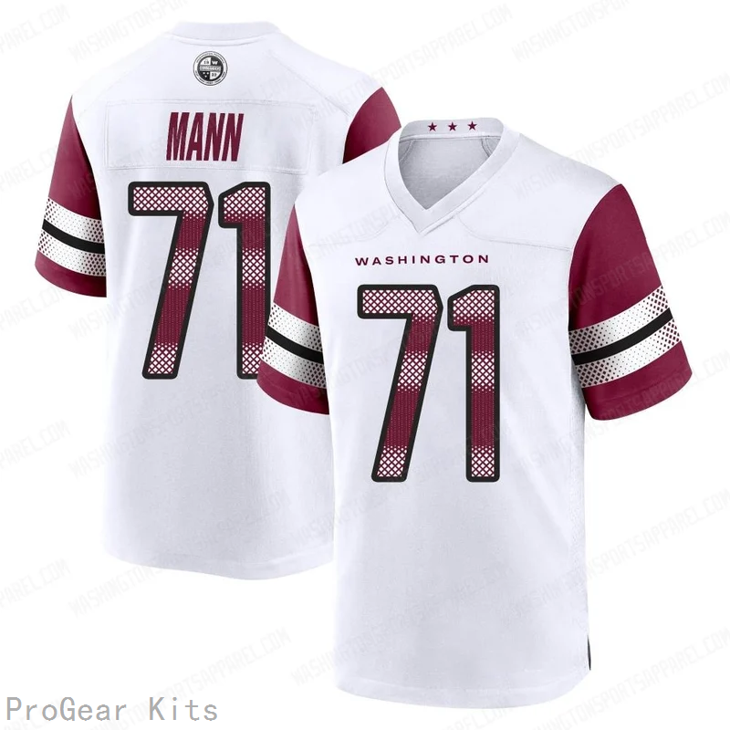 Charles Mann Washington Commanders Jersey No.71 White NFL Football Fan Wear Charles Mann