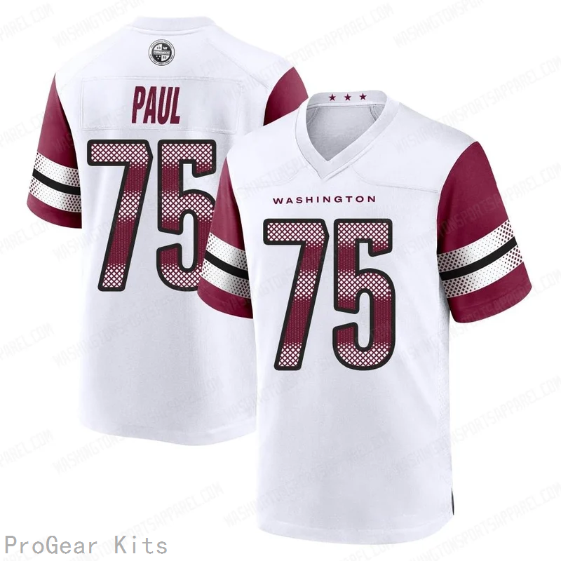 Chris Paul Washington Commanders Jersey No.75 White NFL Football Fan Wear Chris Paul