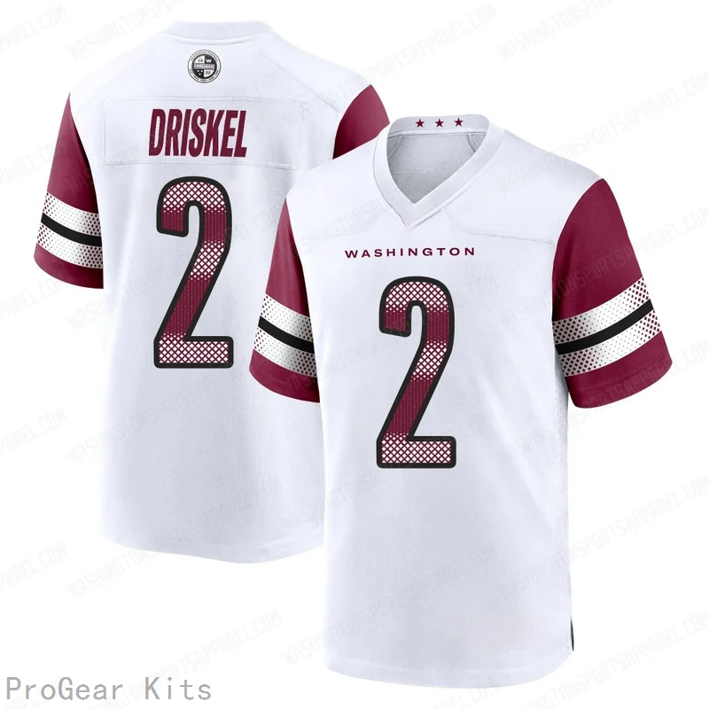 Jeff Driskel Washington Commanders Jersey No.2 White NFL Football Fan Wear Jeff Driskel