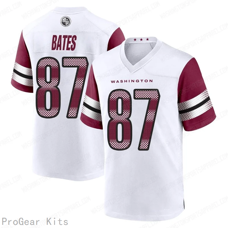 John Bates Washington Commanders Jersey No.87 White NFL Football Fan Wear