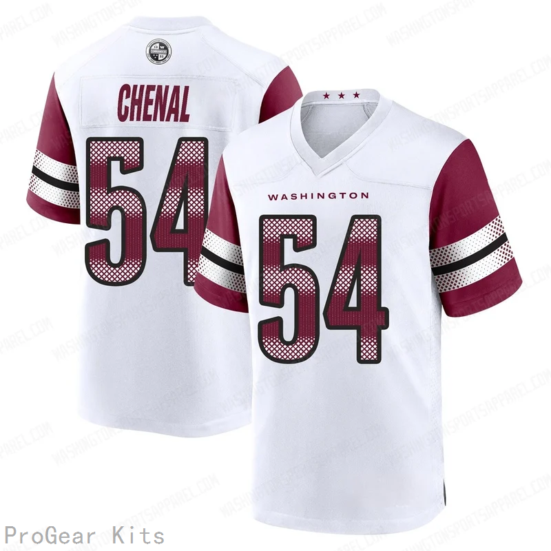 Leo Chenal Washington Commanders Jersey No.54 White NFL Football Fan Wear