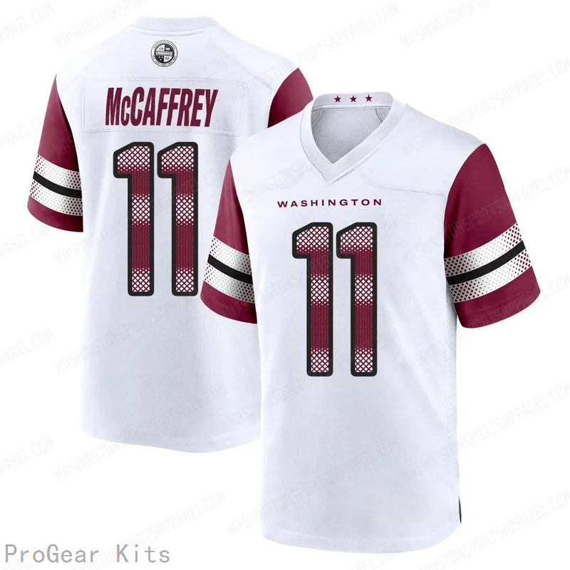 Luke McCaffrey Washington Commanders Jersey No.11 White NFL Football Fan Wear Luke McCaffrey