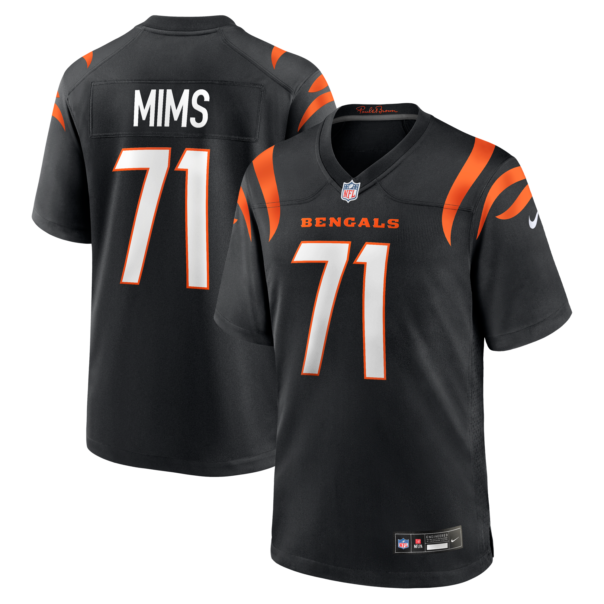 Amarius Mims Cincinnati Bengals Game Jersey Black NFL Football Fan Wear Amarius Mims