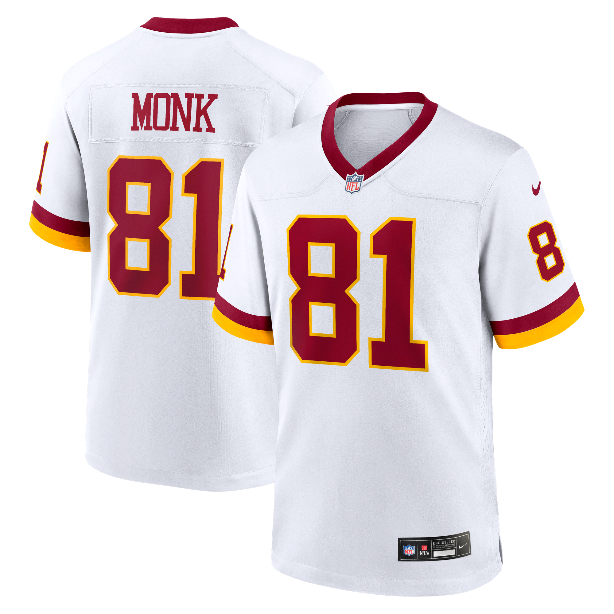 Art Monk Washington Commanders Game Jersey White NFL Football Fan Wear