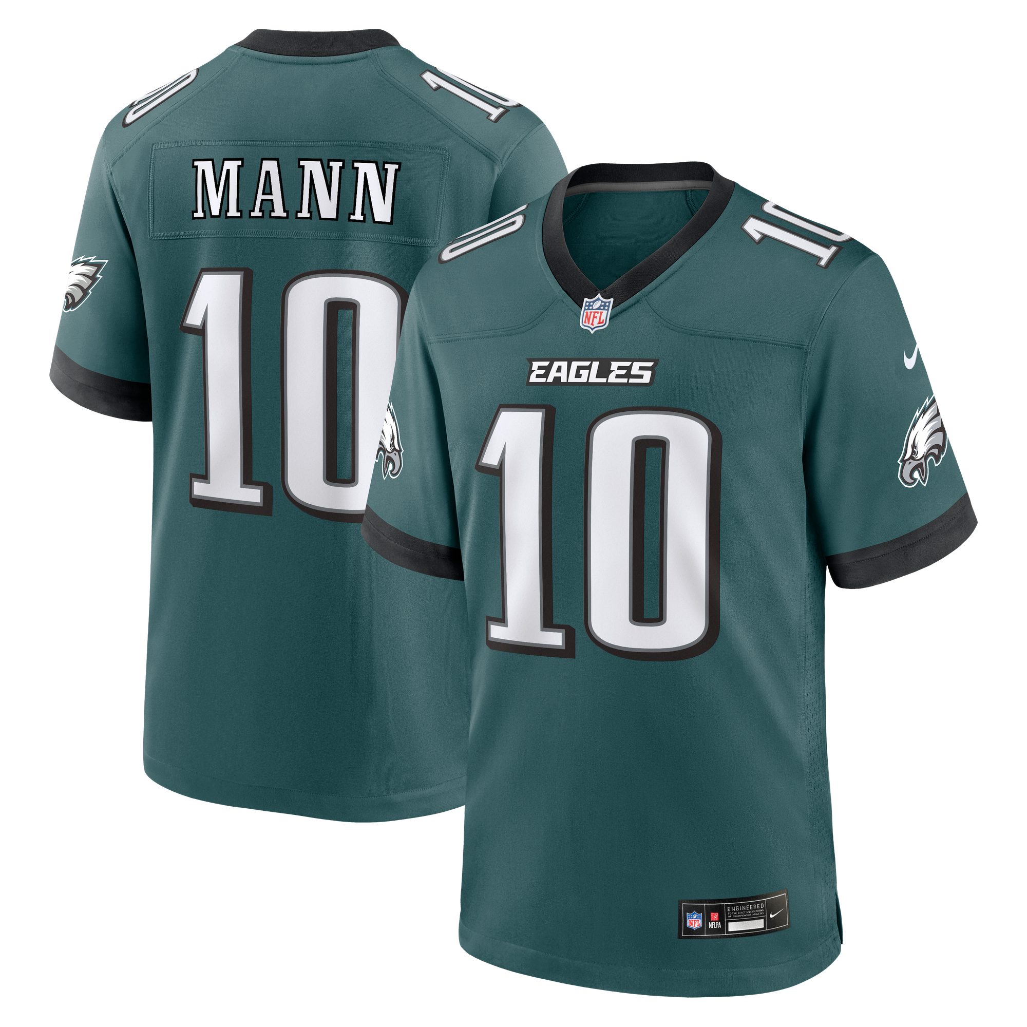 Braden Mann Philadelphia Eagles Game Jersey Midnight NFL Football Fan Wear