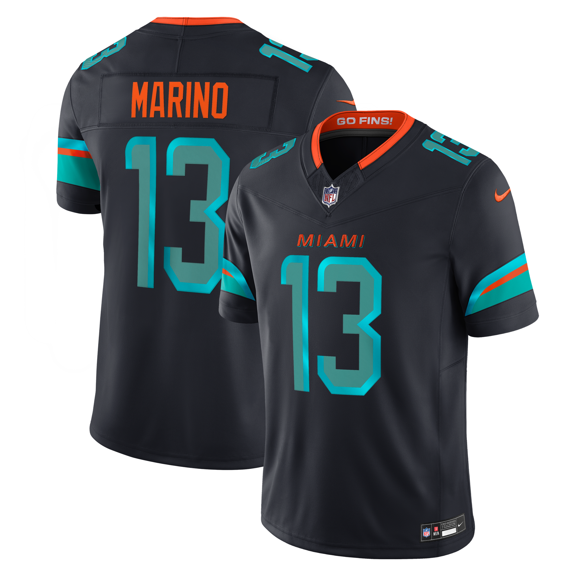 Dan Marino Miami Dolphins Limited Jersey Navy NFL Football Fan Wear