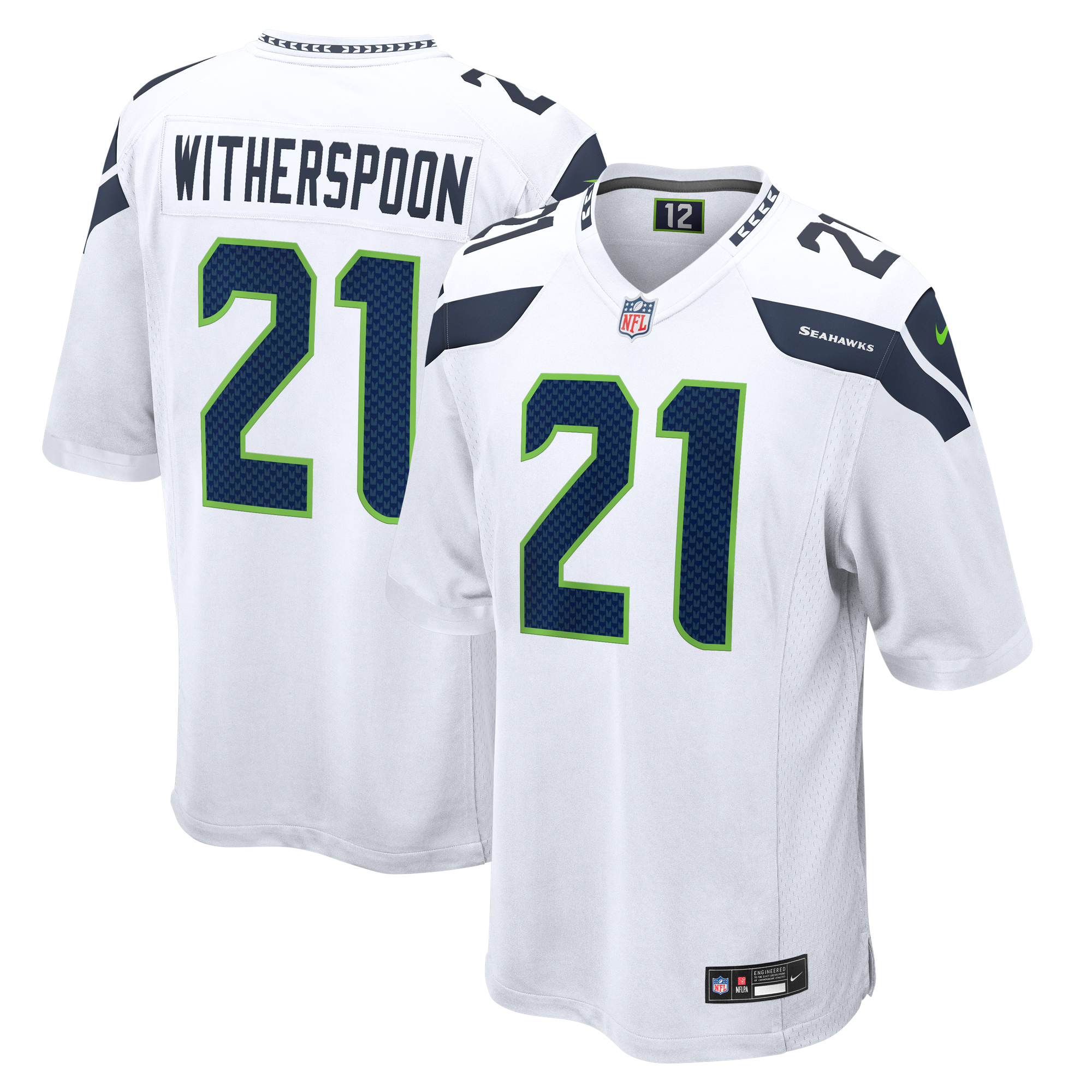 Devon Witherspoon Seattle Seahawks Game Jersey White NFL Football Fan Wear
