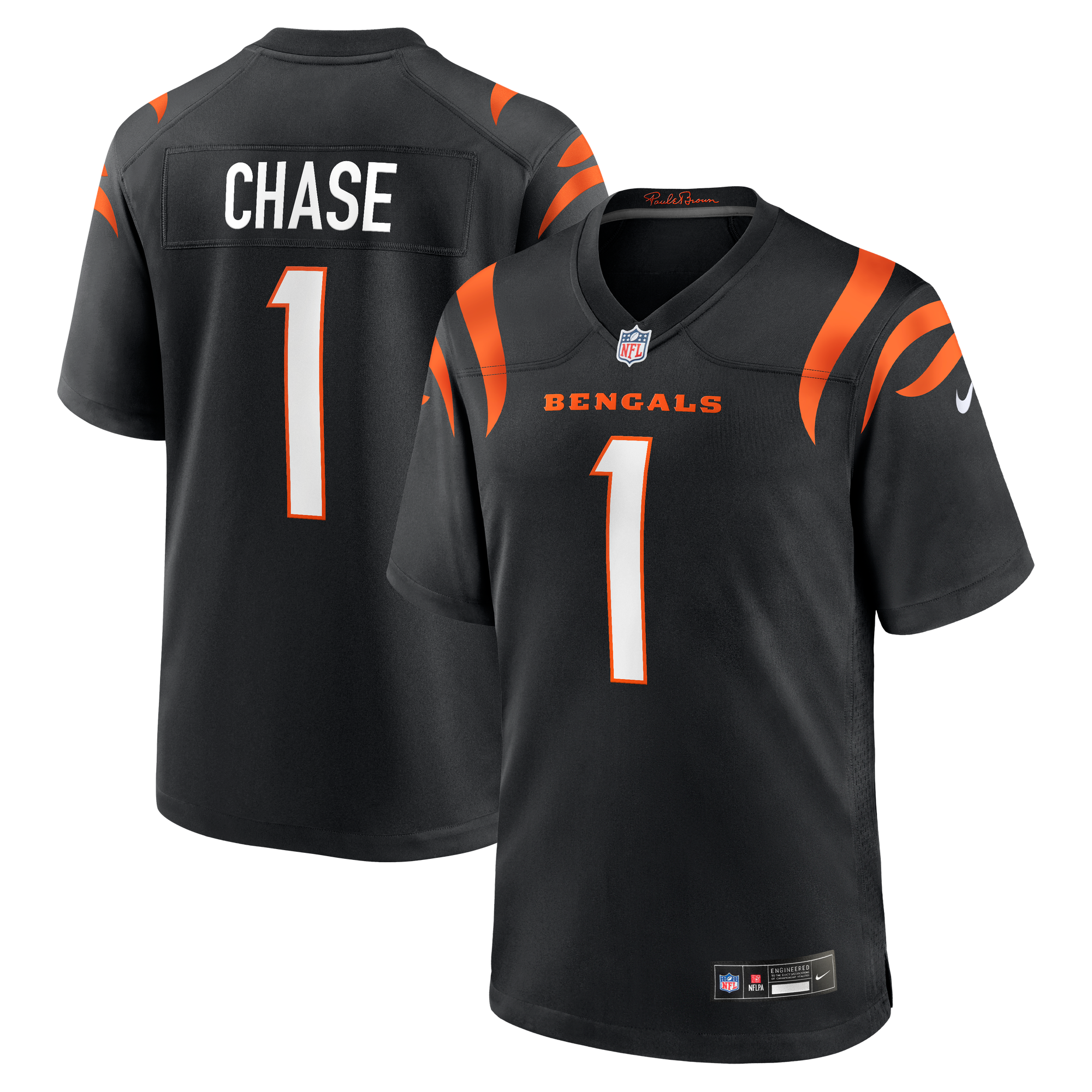 Ja'Marr Chase Cincinnati Bengals Replica Jersey Black NFL Football Fan Wear