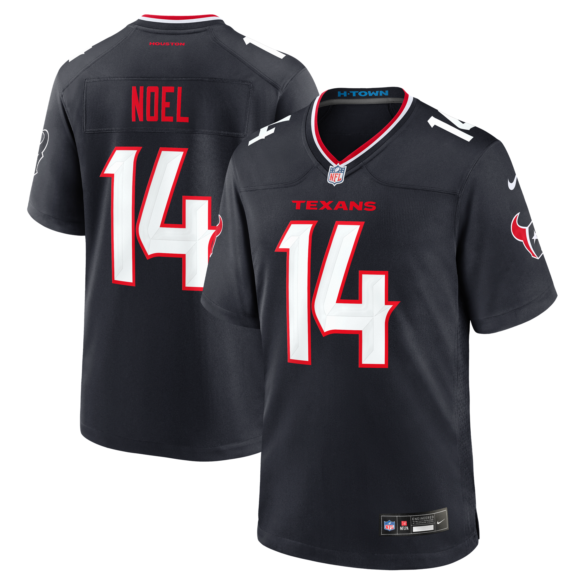 Jaylin Noel Houston Texans Game Jersey Navy NFL Football Fan Wear