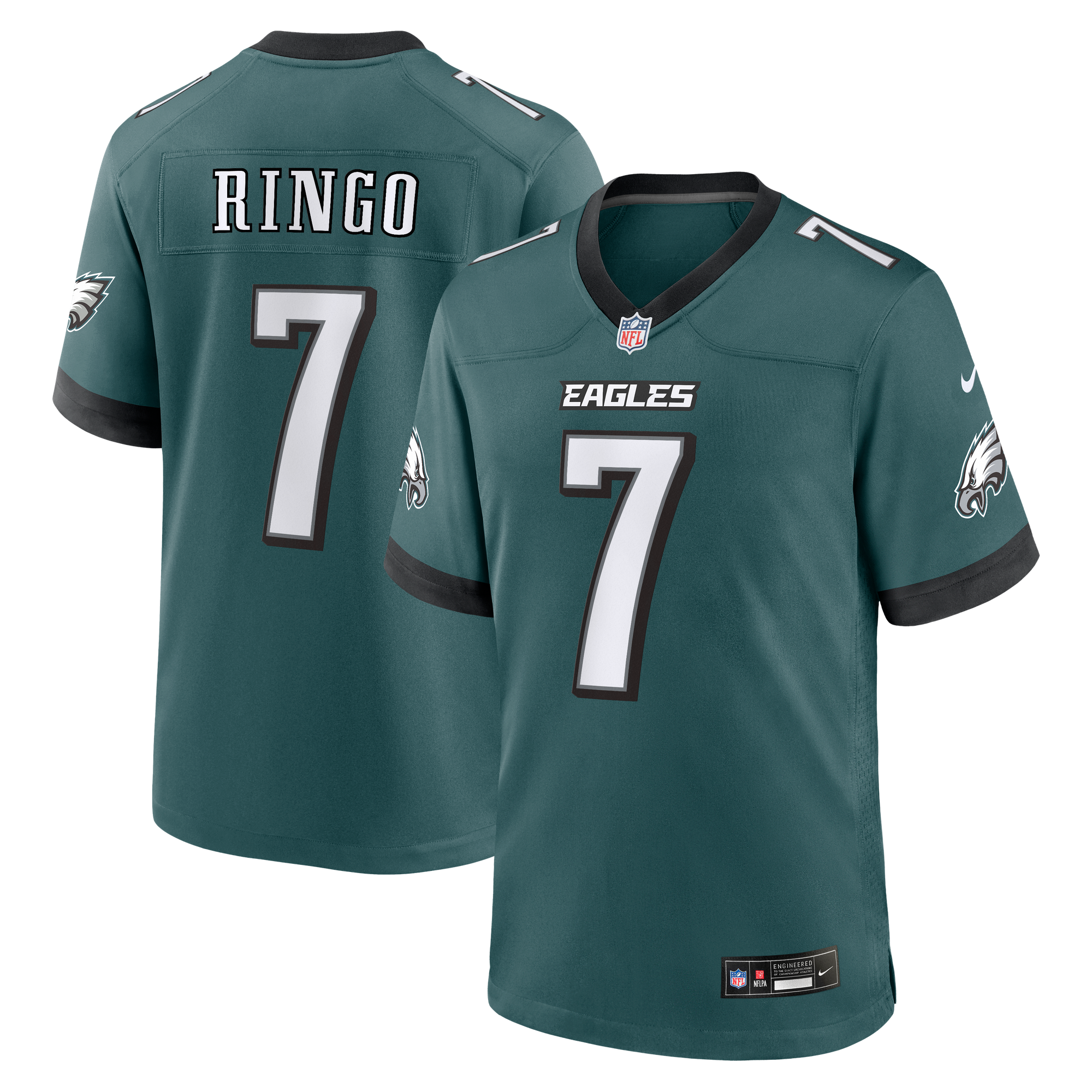 Kelee Ringo Philadelphia Eagles Game Jersey Midnight NFL Football Fan Wear