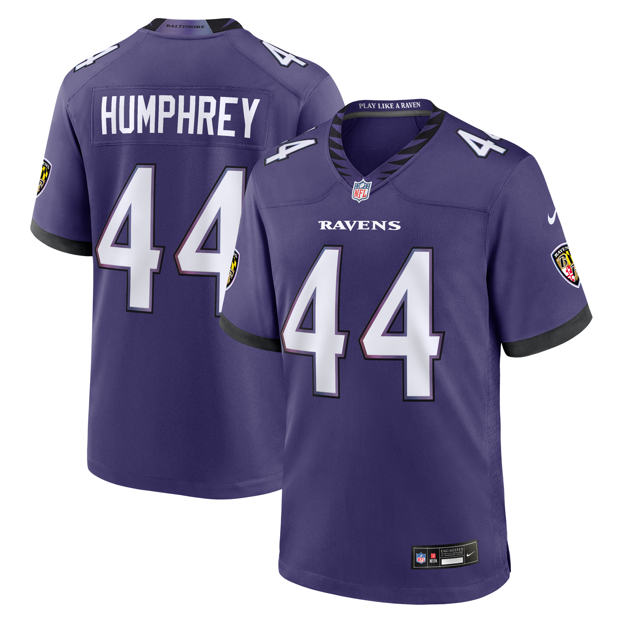 Marlon Humphrey Baltimore Ravens Game Jersey Purple NFL Football Fan Wear