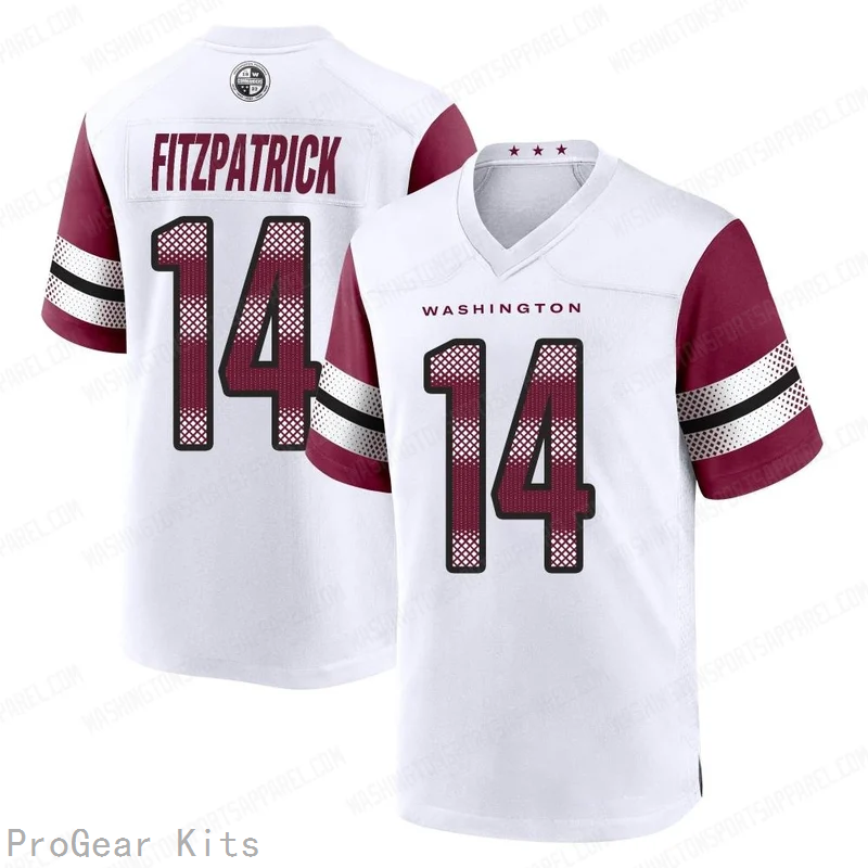 Ryan Fitzpatrick Washington Commanders Jersey No.14 White NFL Football Fan Wear