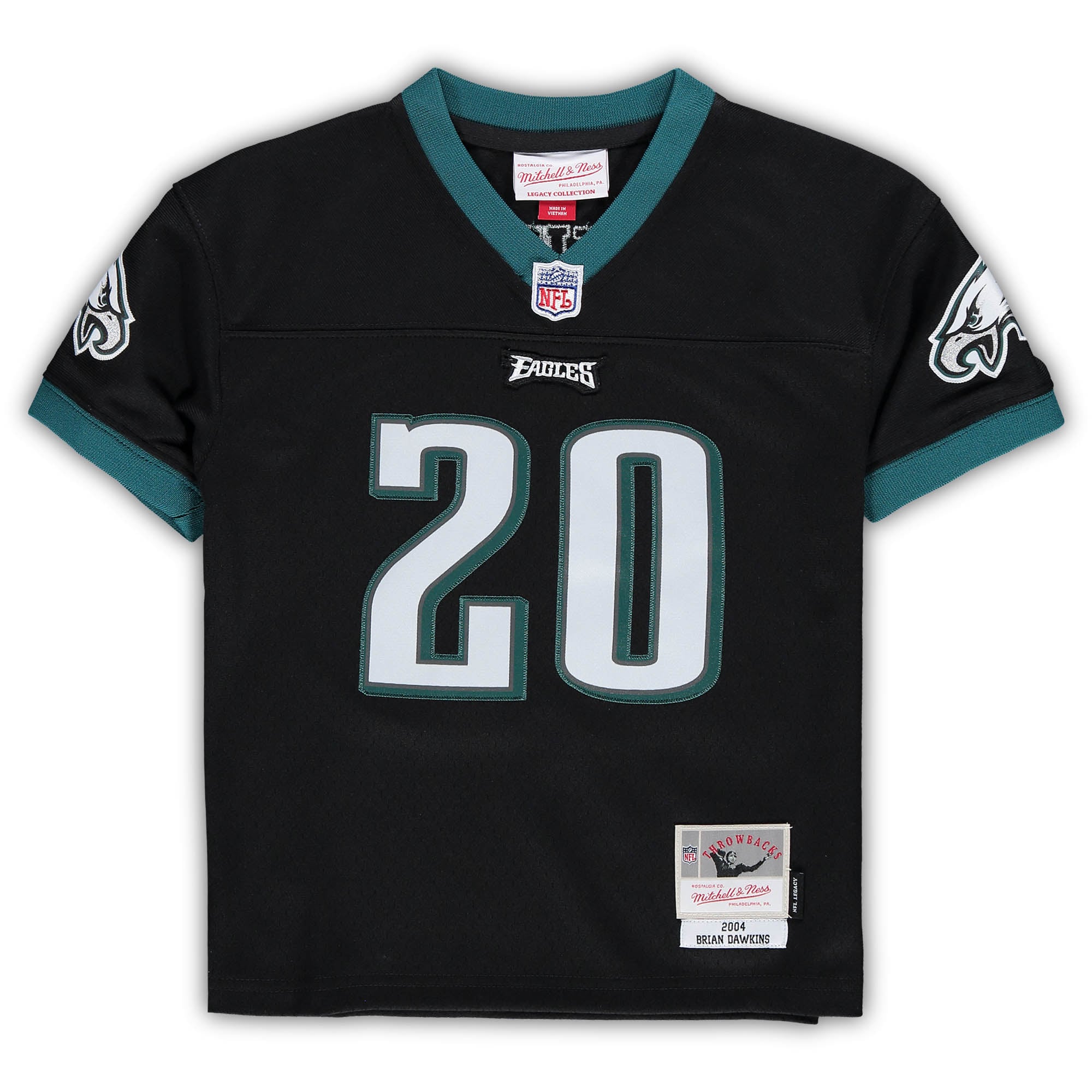 Retired Brian Dawkins Philadelphia Eagles Legacy Jersey Black NFL Football Fan Wear
