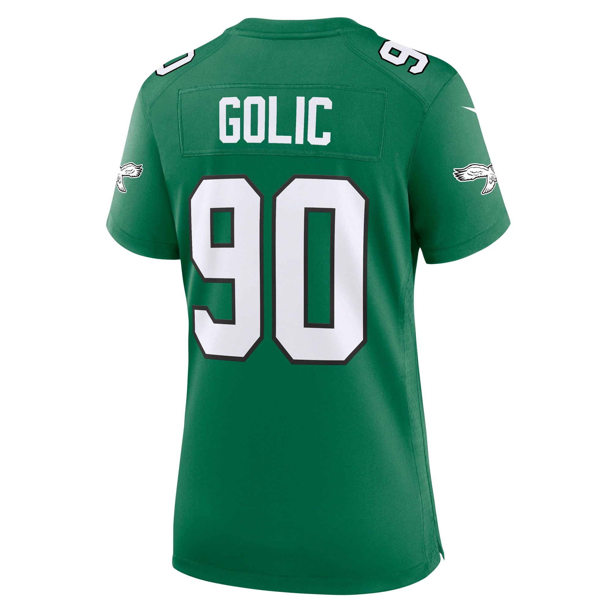 Mike Golic Philadelphia Eagles Game Jersey Kelly Green NFL Football Fan Wear