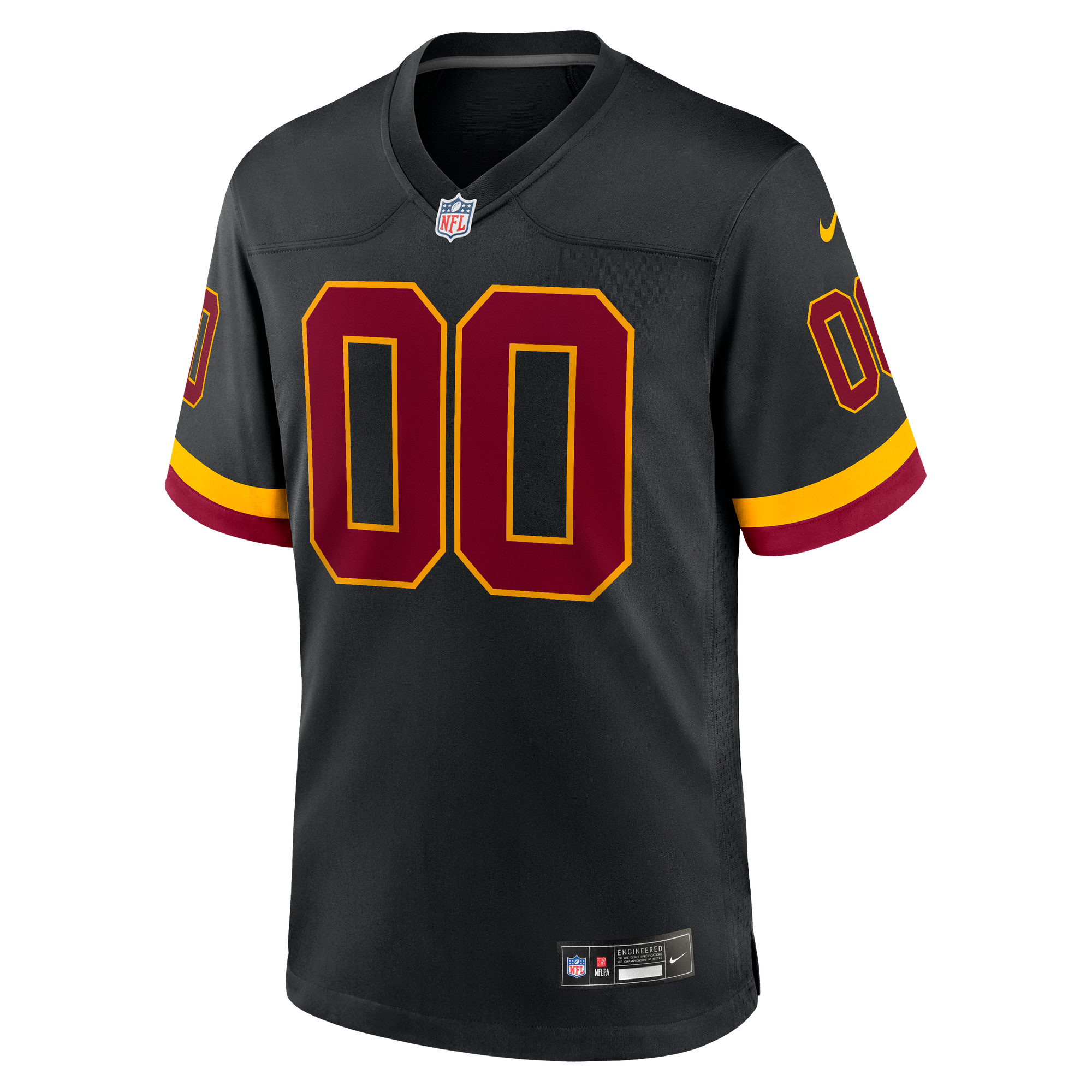 Washington Commanders Game Jersey Black NFL Football Fan Wear Custom Number