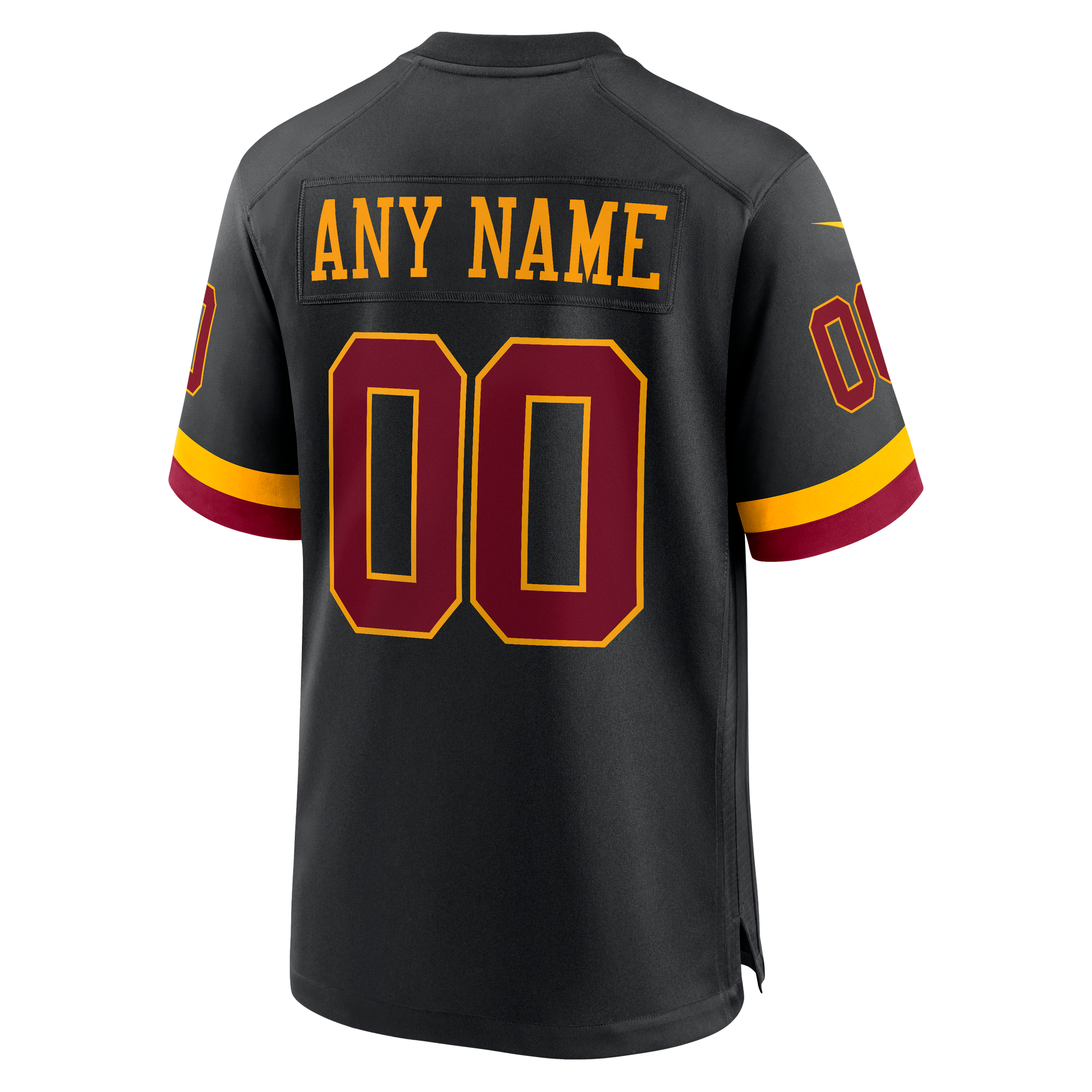 Washington Commanders Game Jersey Black NFL Football Fan Wear Custom Number
