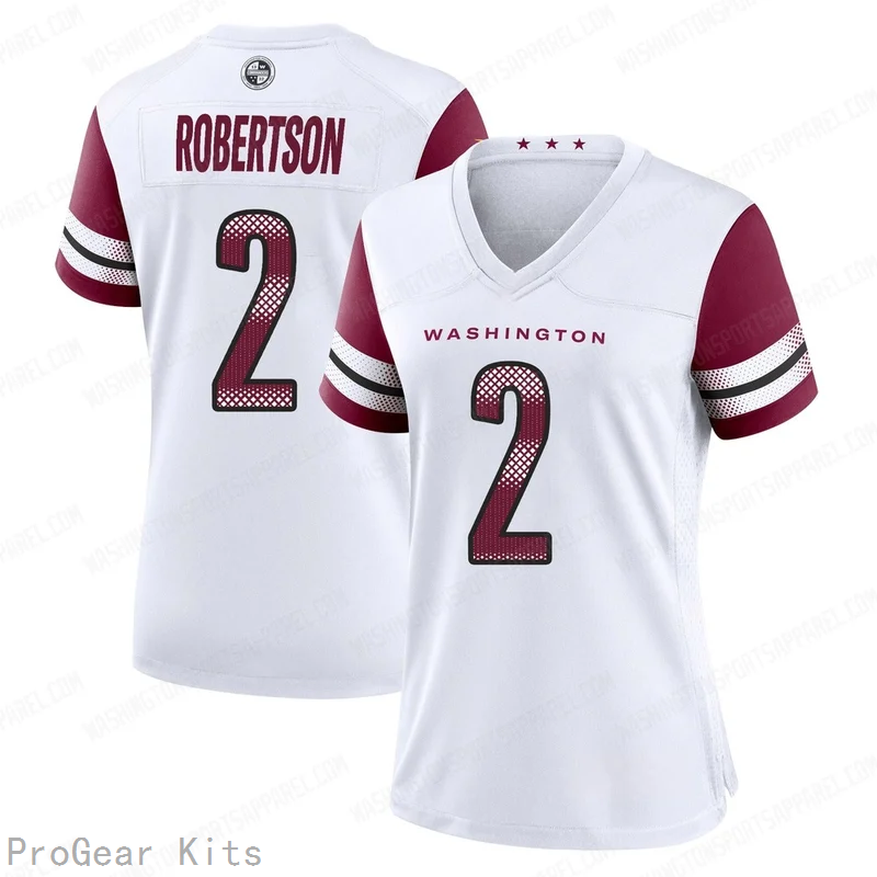 Amik Robertson Washington Commanders Jersey No.2 White NFL Football Fan Wear