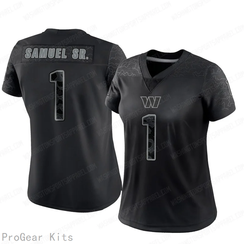 Deebo Samuel Sr Washington Commanders Jersey No.1 Reflective NFL Football Fan Wear
