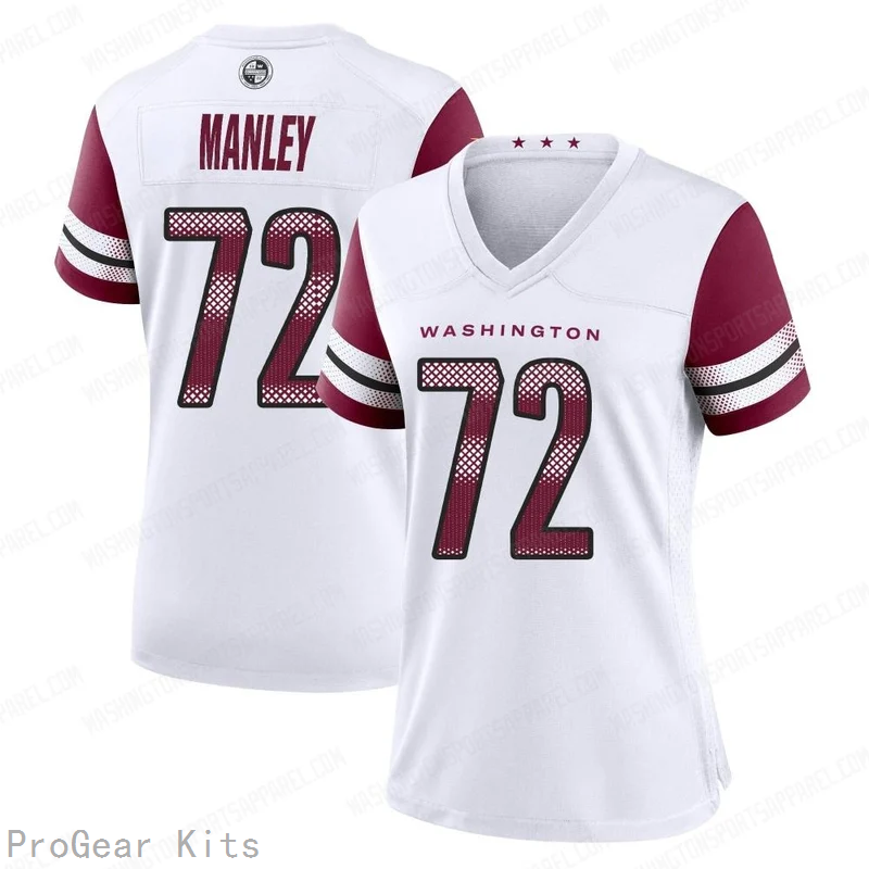 Dexter Manley Washington Commanders Jersey No.72 White NFL Football Fan Wear Dexter Manley