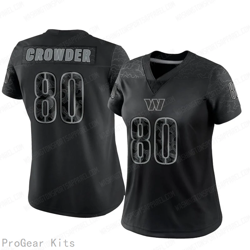 Jamison Crowder Washington Commanders Jersey No.80 Reflective NFL Football Fan Wear