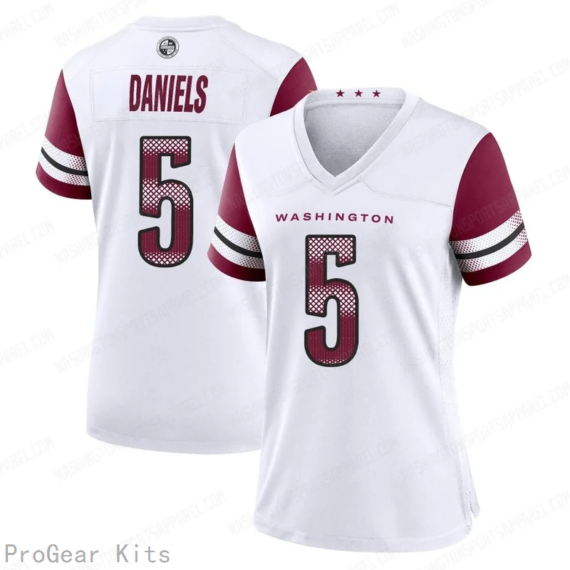 Jayden Daniels Washington Commanders Jersey No.5 White NFL Football Fan Wear Jayden Daniels