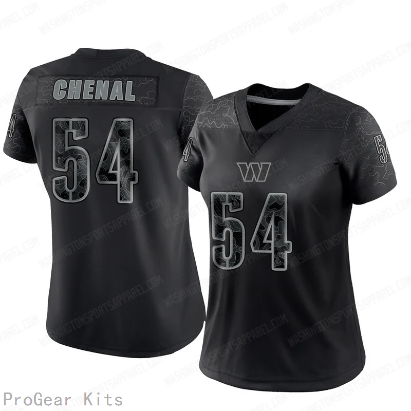 Leo Chenal Washington Commanders Jersey No.54 Reflective NFL Football Fan Wear