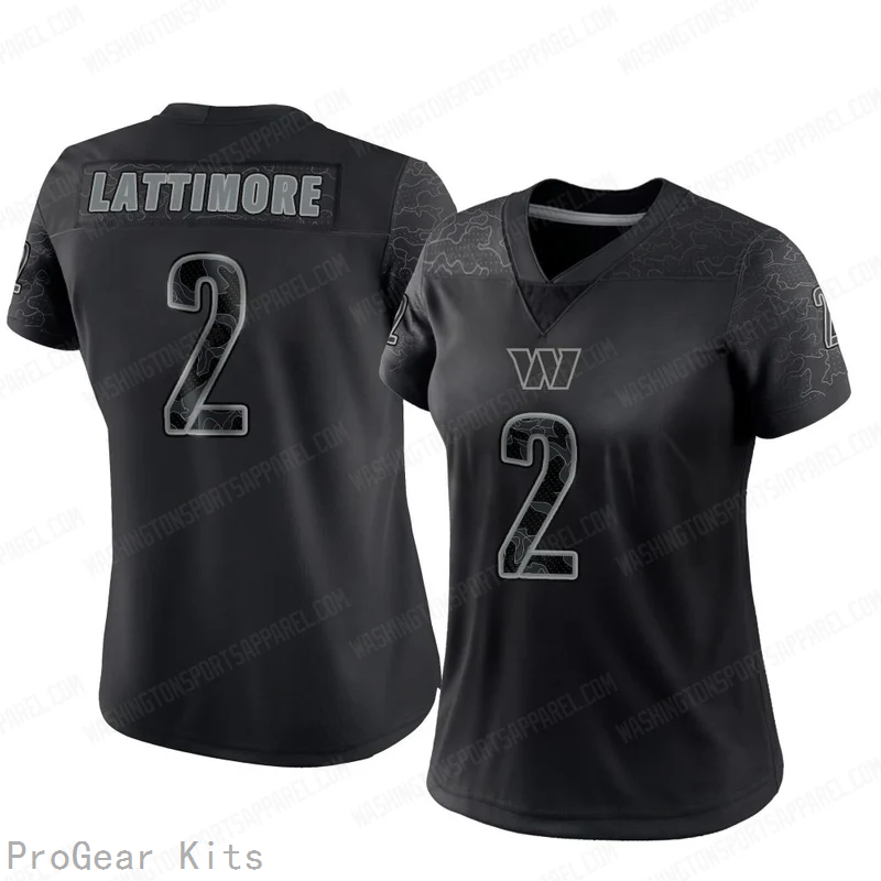 Marshon Lattimore Washington Commanders Jersey No.2 Reflective NFL Football Fan Wear