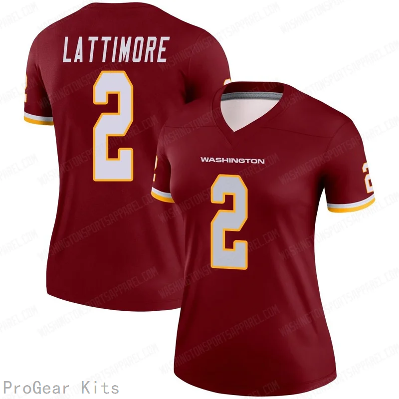 Marshon Lattimore Washington Commanders Legend Jersey No.2 Burgundy NFL Football Fan Wear