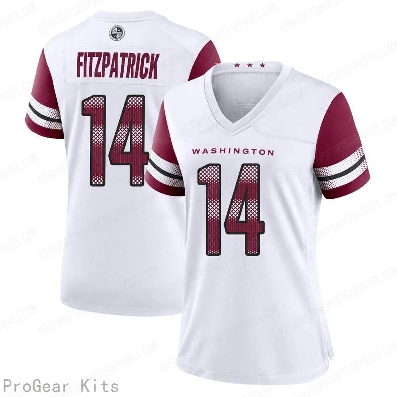 Ryan Fitzpatrick Washington Commanders Jersey No.14 White NFL Football Fan Wear Ryan Fitzpatrick