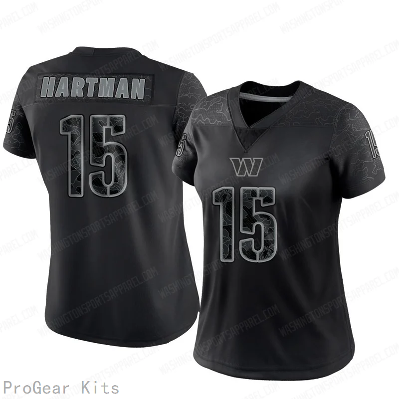 Sam Hartman Washington Commanders Jersey No.15 Reflective NFL Football Fan Wear
