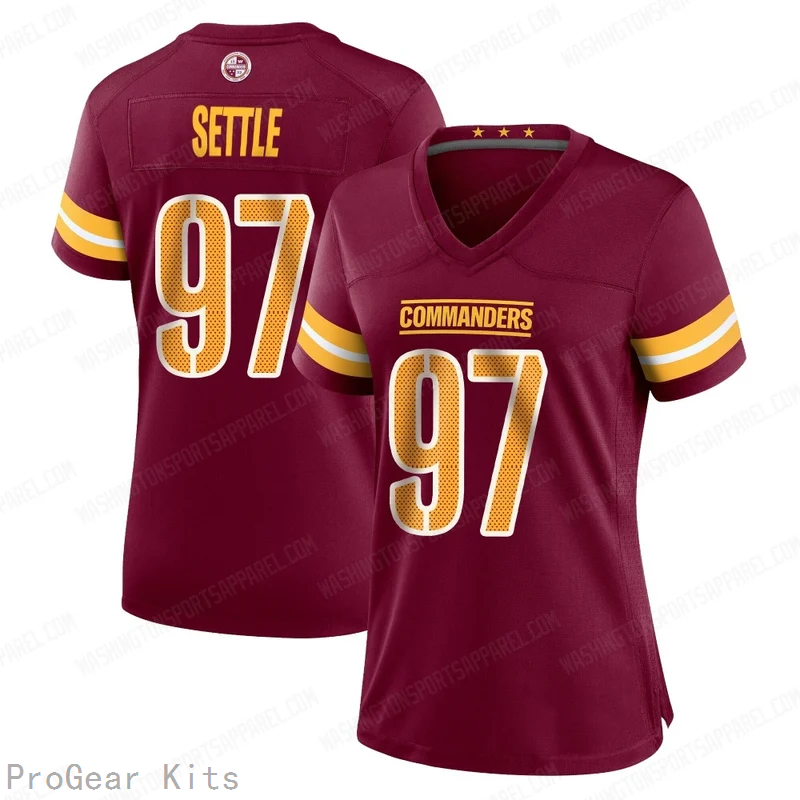 Tim Settle Washington Commanders Legend Jersey No.97 Burgundy NFL Football Fan Wear
