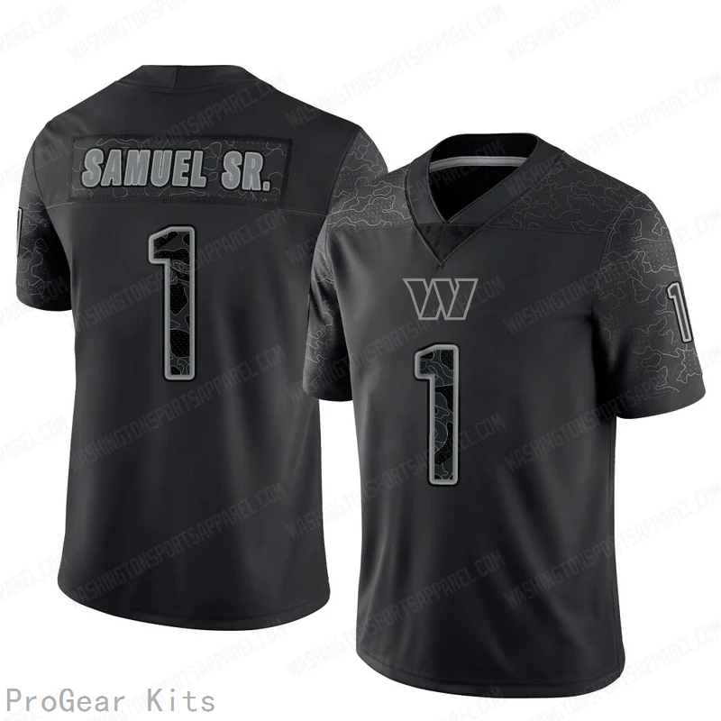 Deebo Samuel Sr Washington Commanders Jersey No.1 Reflective NFL Football Fan Wear