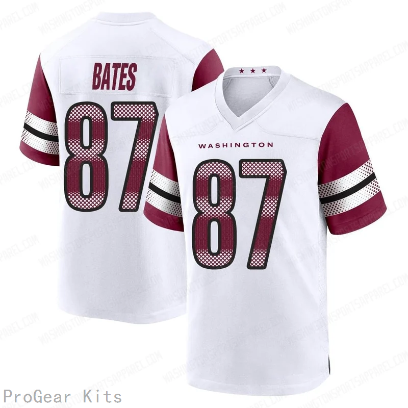 John Bates Washington Commanders Jersey No.87 White NFL Football Fan Wear John Bates