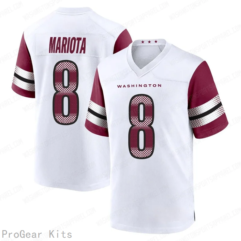 Marcus Mariota Washington Commanders Jersey No.8 White NFL Football Fan Wear Marcus Mariota