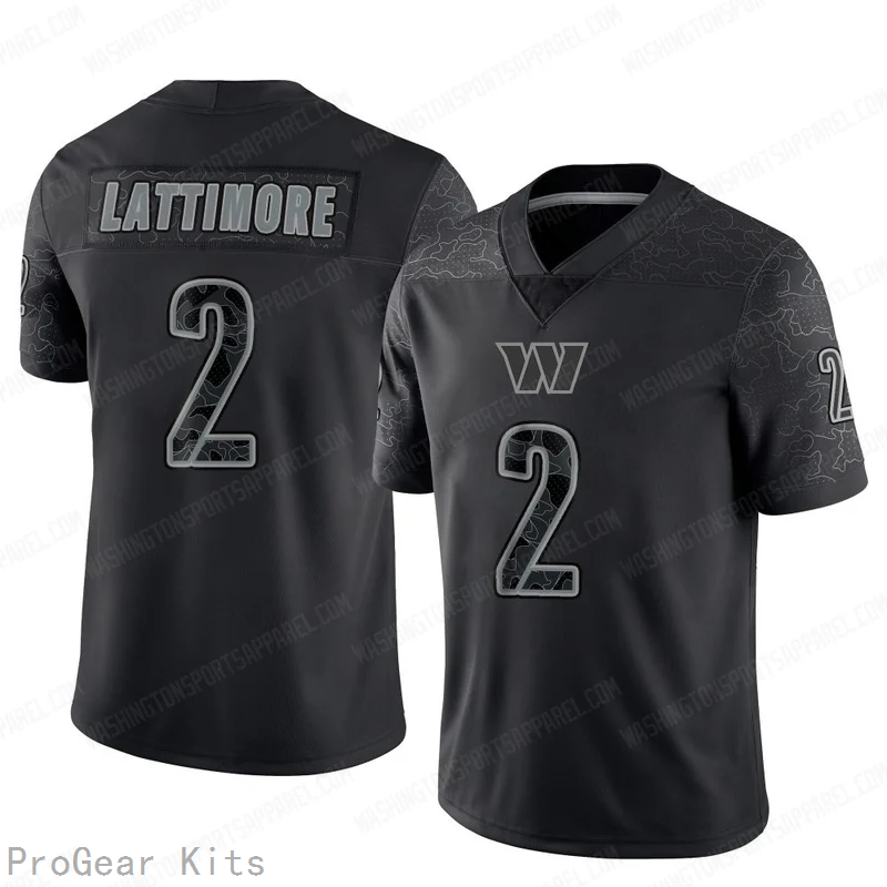 Marshon Lattimore Washington Commanders Jersey No.2 Reflective NFL Football Fan Wear