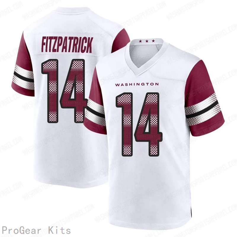Ryan Fitzpatrick Washington Commanders Jersey No.14 White NFL Football Fan Wear Ryan Fitzpatrick