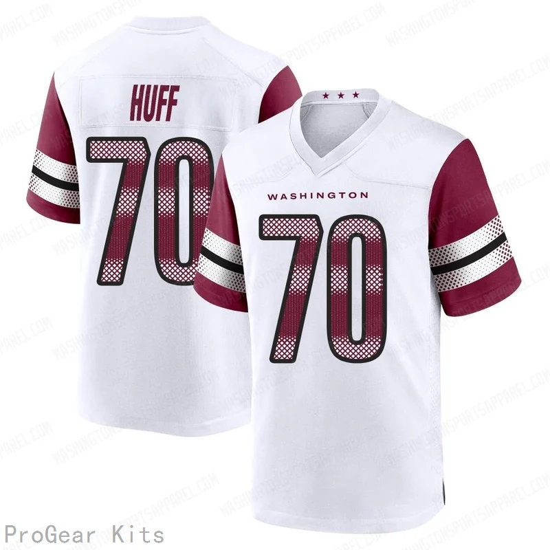 Sam Huff Washington Commanders Jersey No.70 White NFL Football Fan Wear