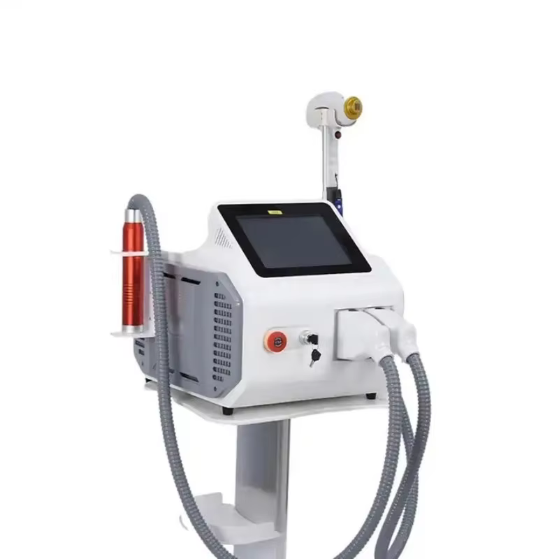 Máquina de Diodo 2 em 1 com Três Comprimentos de Onda 755nm 808nm 1064nm Picosecond Nd Yag para Rejuvenescimento da Pele e Remoção de Tatuagens