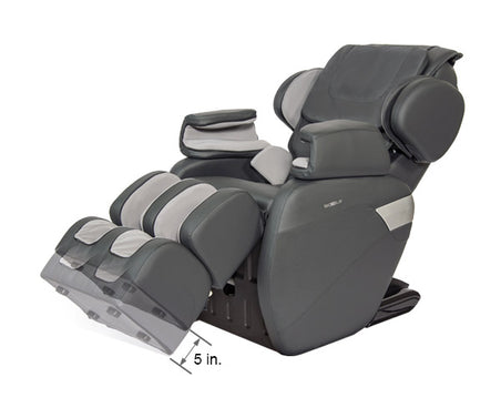 Relaxonchair MK-II Gray Dimension Fußverlängerung