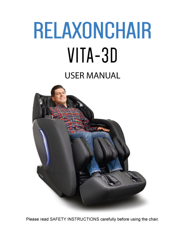 Massagesessel, Relaxonchair Vita-3D Ganzkörper-Massagesessel – Benutzerhandbuch